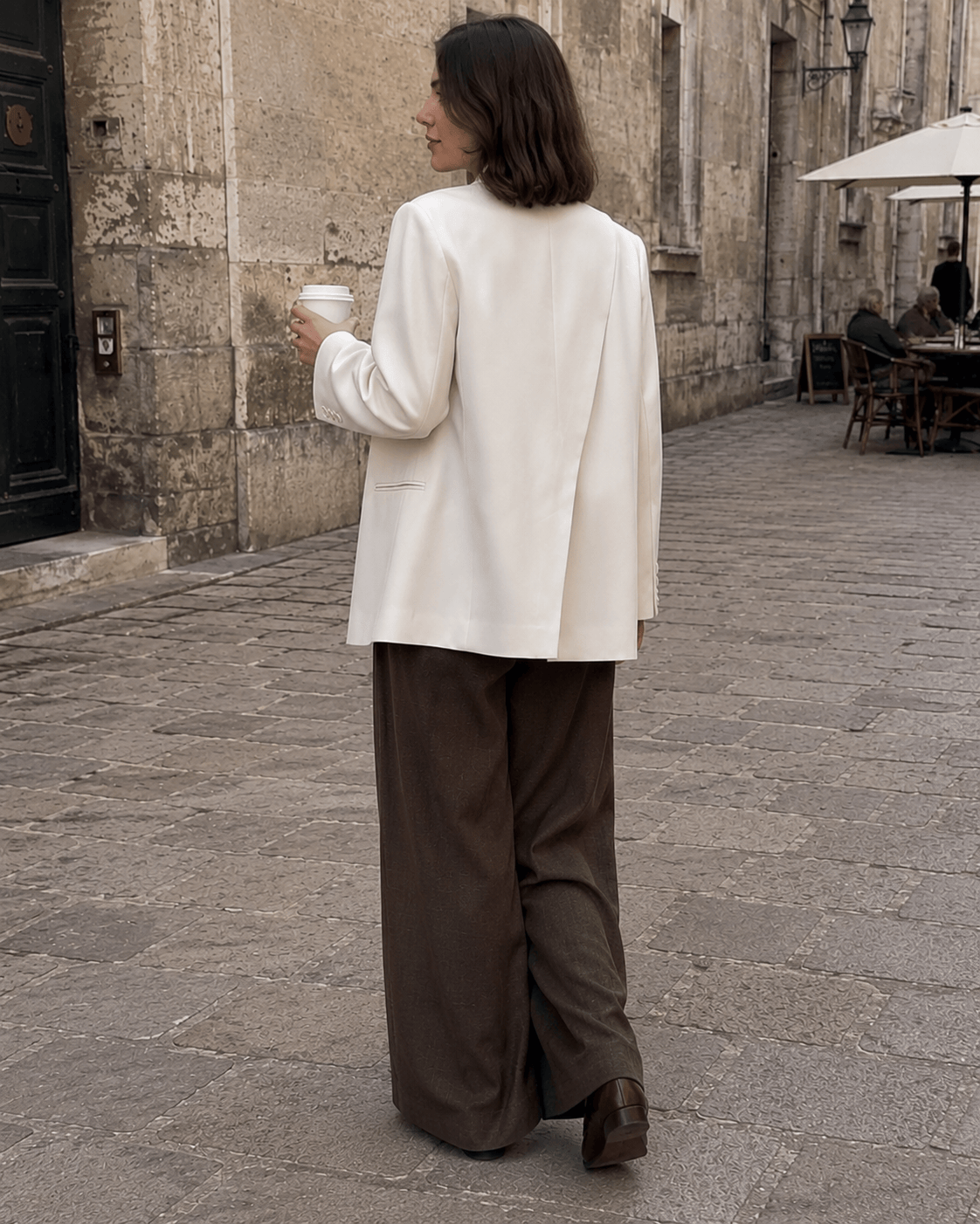 Split Back Relaxed Fit Blazer