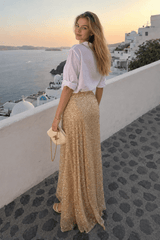 Sequins High-Waisted Maxi Skirt