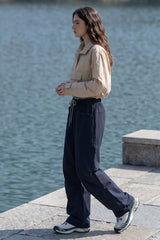 Quick Dry Cargo Wide Leg Cuffed Pants
