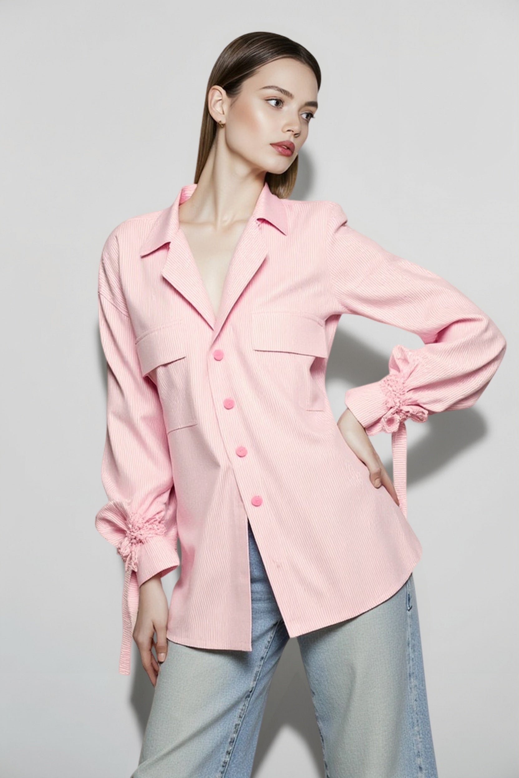 Versatile Striped Flare Blouse