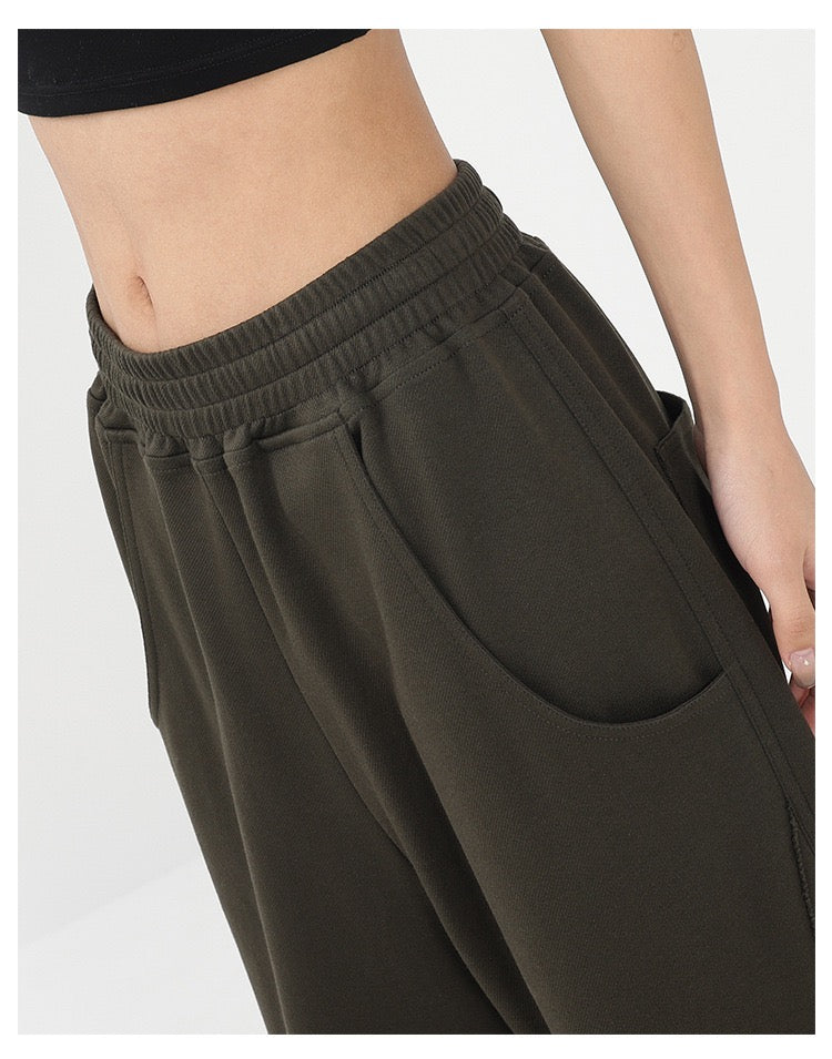 Baggy Solid Wide Leg Pants