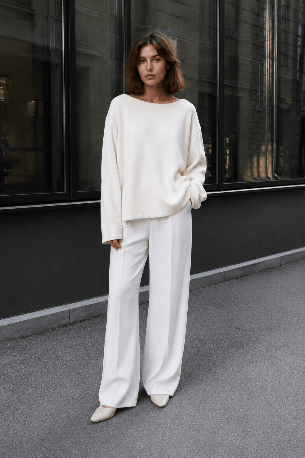 Backless Loose Fit Knit Blouse