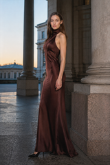 Sexy Satin Backless Sleeveless Party Dress
