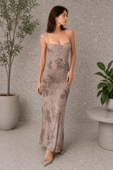 Sexy Printed Slim Fit Cami Maxi Dress
