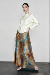 Tie Dye Gradient Elegant Vacation Skirt