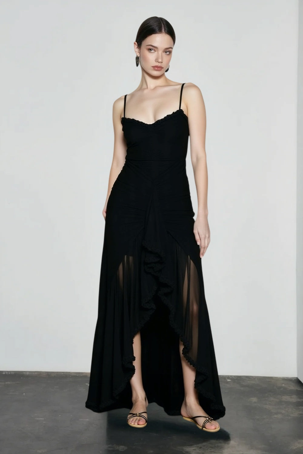 Silk Satin Sleeveless Vacation Dress