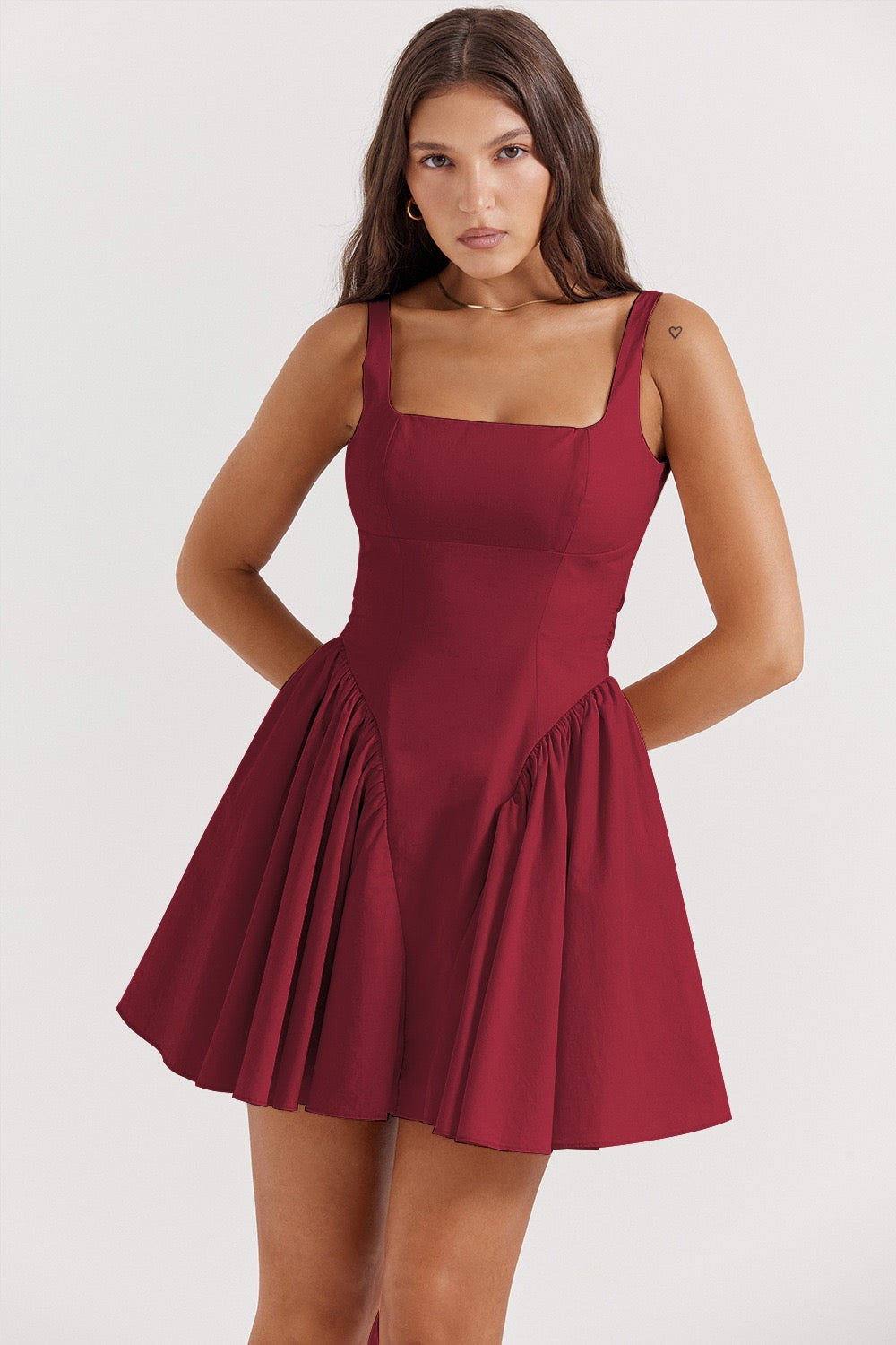 butterfly tie Mini Dress