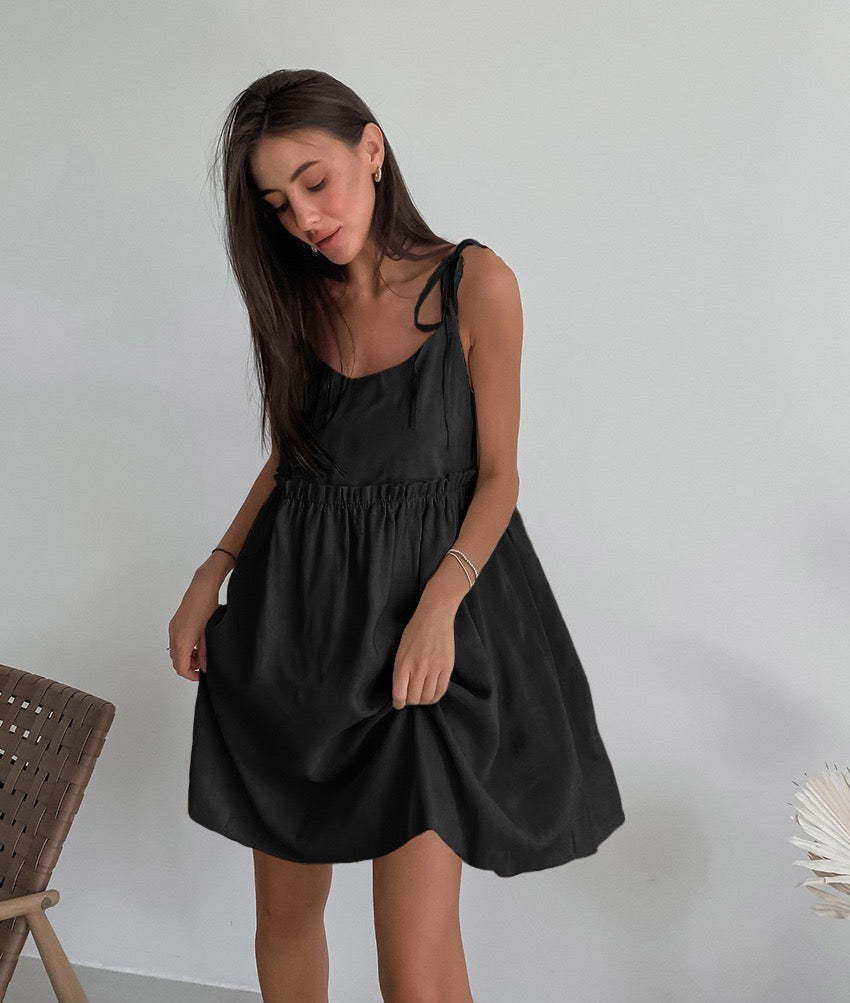 Levanzo Tied Shoulder Short Dress