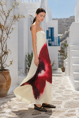 Backless Loose Maxi Floral Dress
