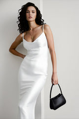 Sultry Open Back Slip Dress