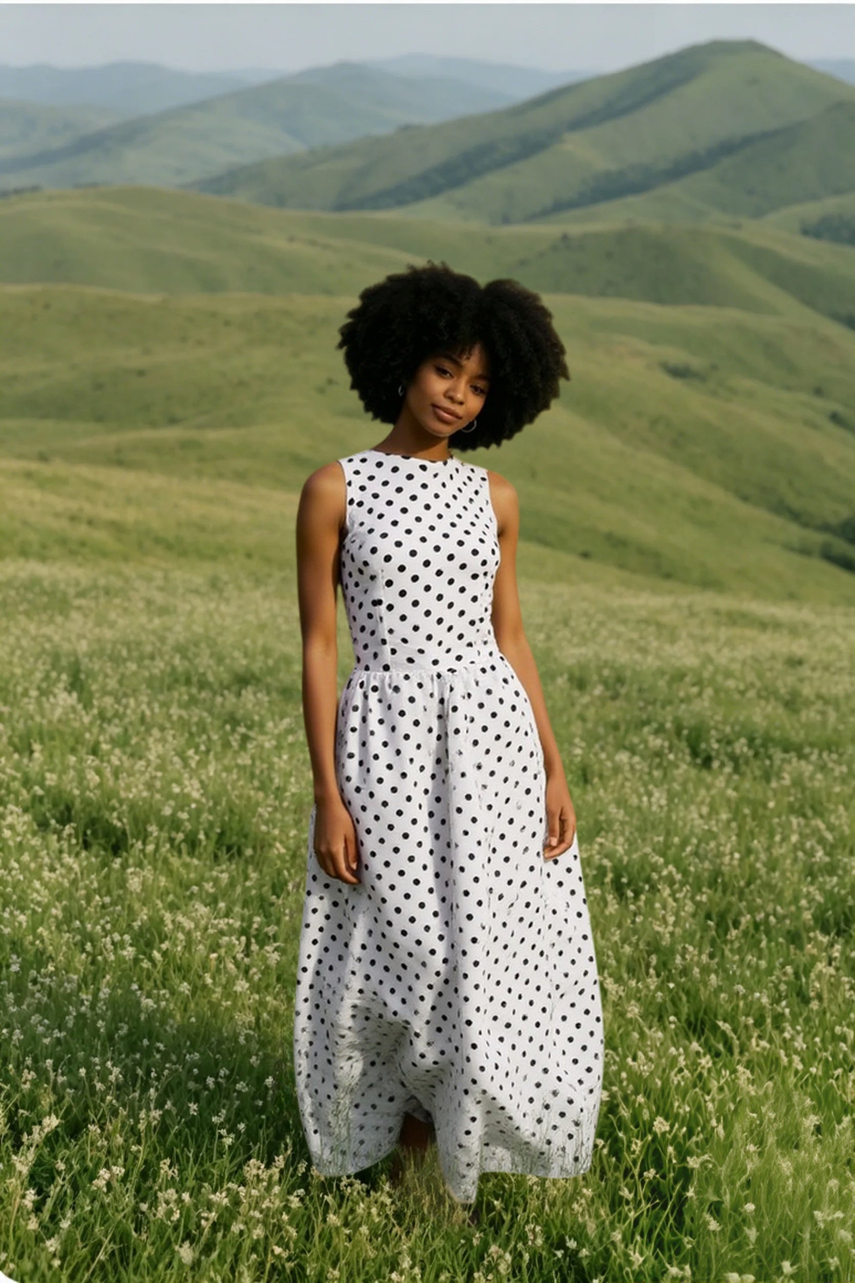 Vintage Polka Dot Work Dress