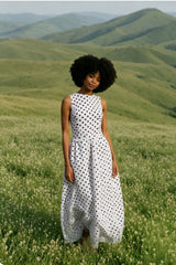 Vintage Polka Dot Work Dress