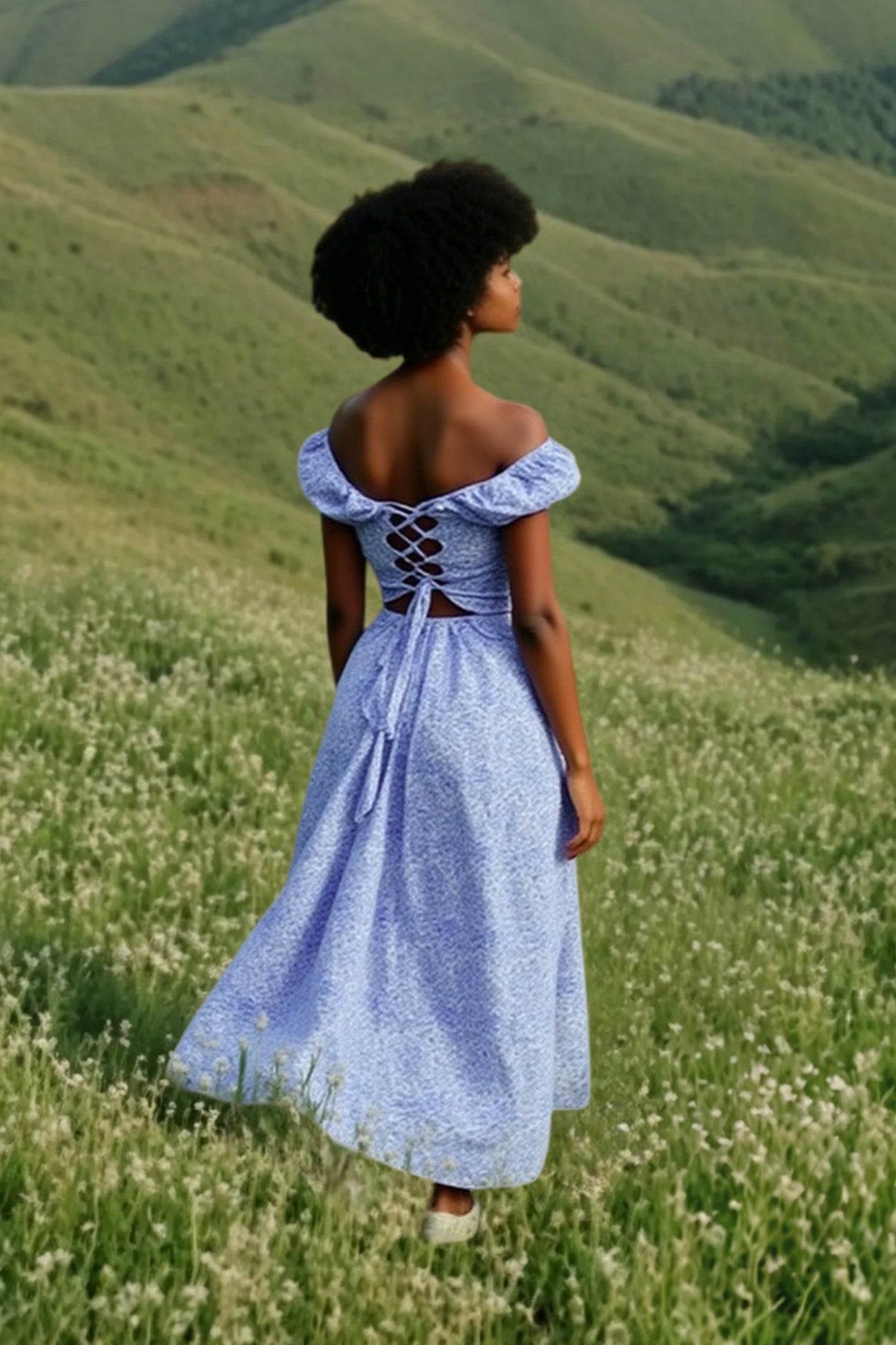 Chic Strapless Cowl Back Floral Dress