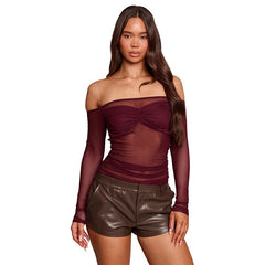 Jahnessa Sheer Long Sleeve Top