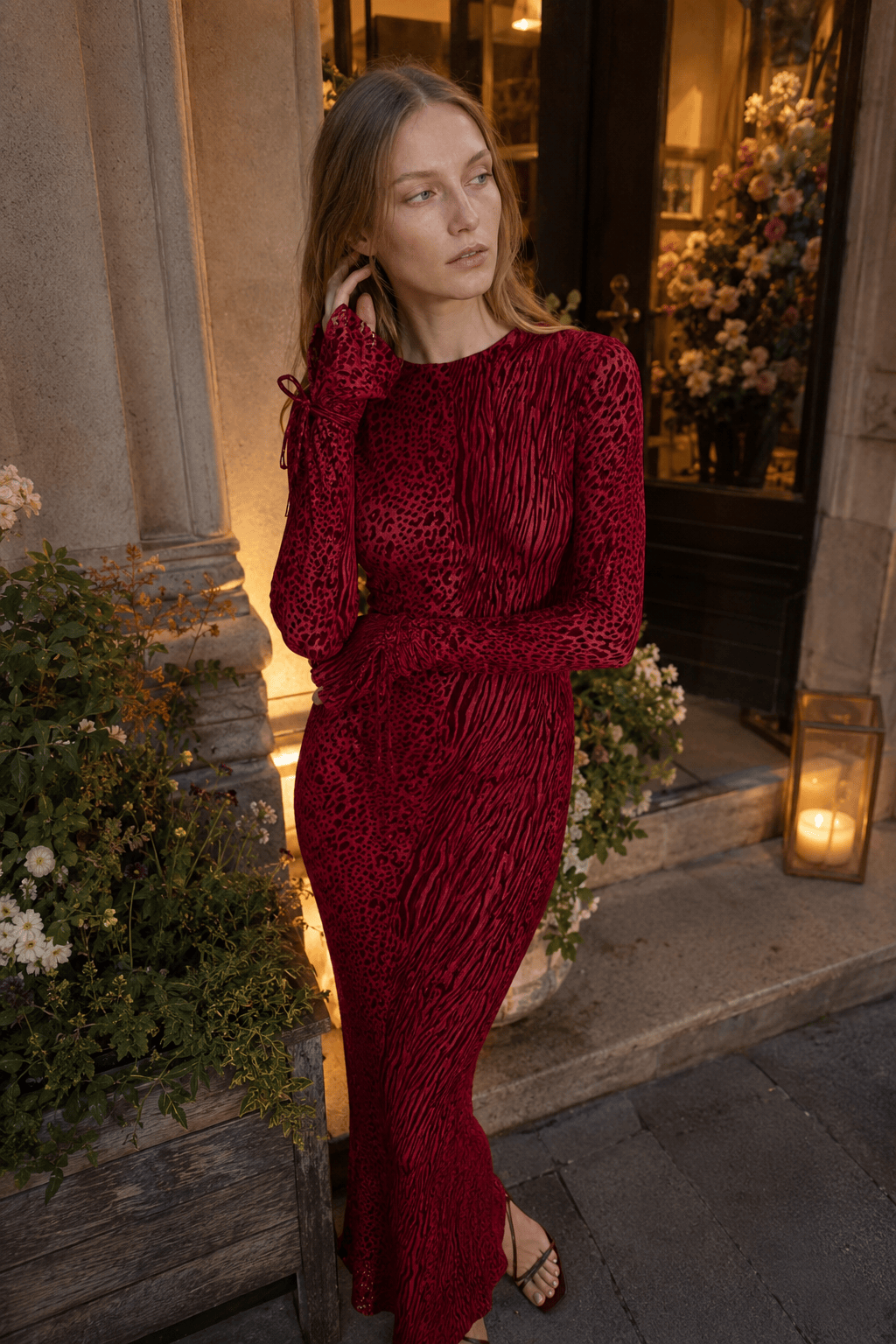 Sexy Leopard Print Party Maxi Dress