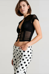 See Through Lace Fitted T-shirts