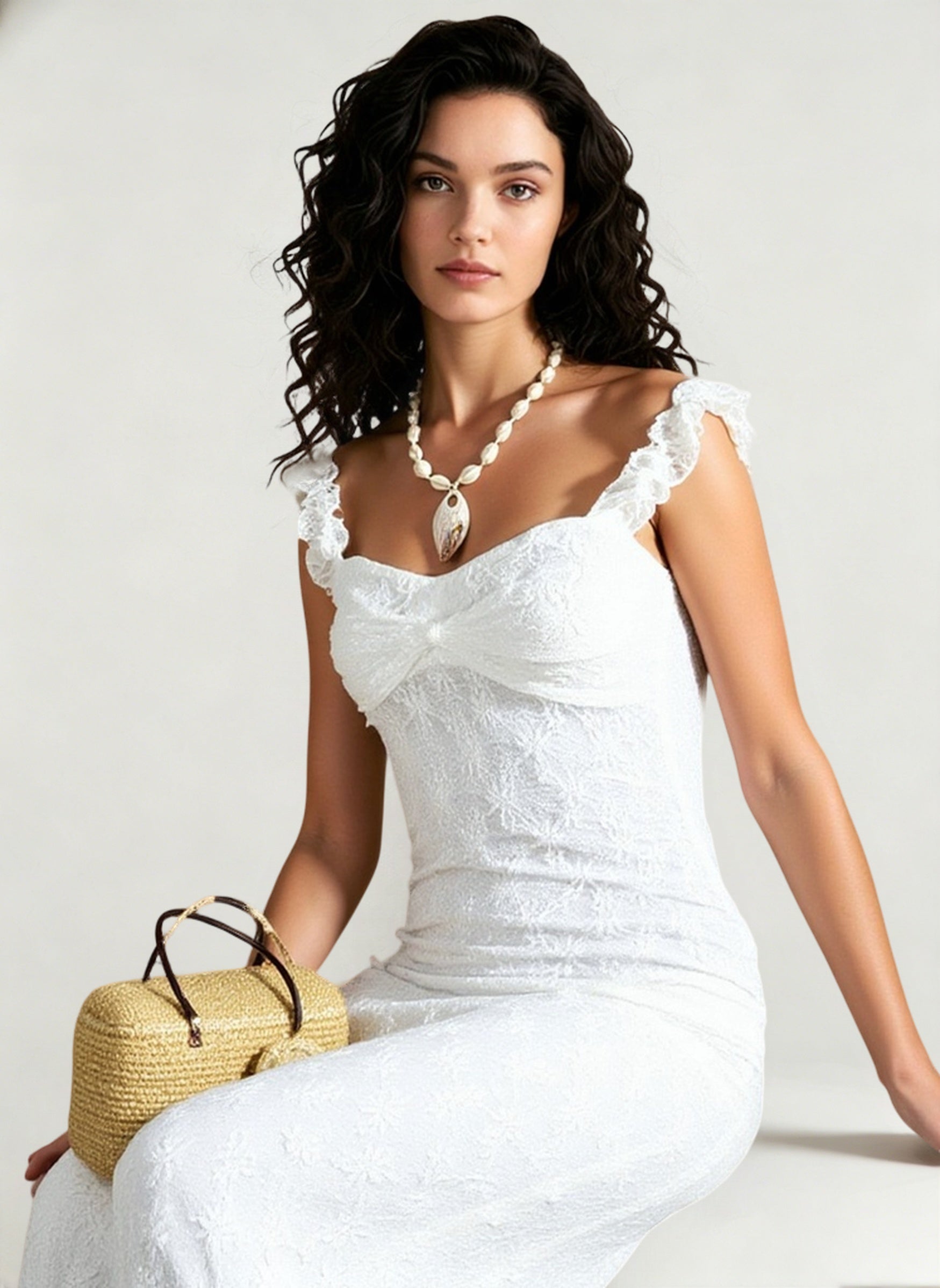 Sweet Temperament Sleeveless High Waist Thin Maxi Dress
