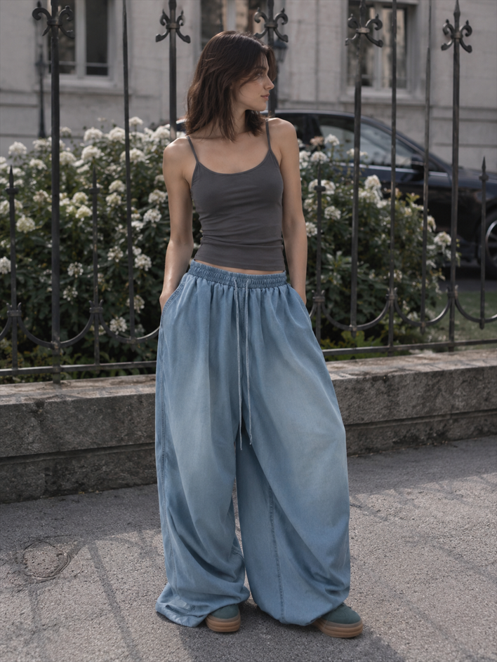 Versatile Vintage Wide Leg Loose Jeans