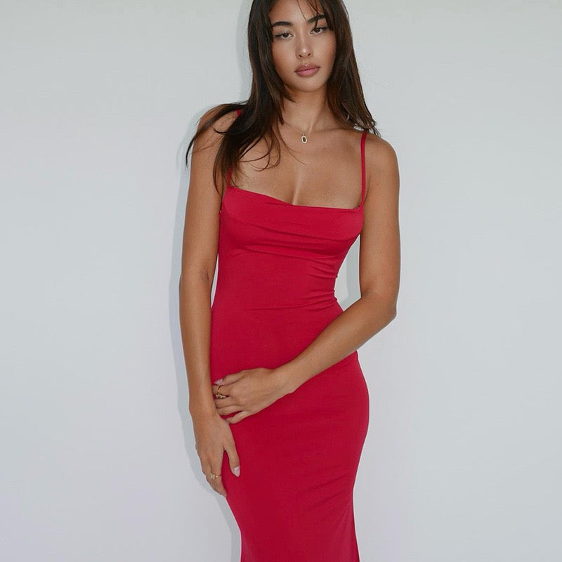 Scoop Neck Maxi Dress