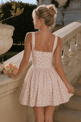 Floral Cami Ballet Puff Mini Dress