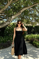 Sleeveless Cami Midi Work Dress