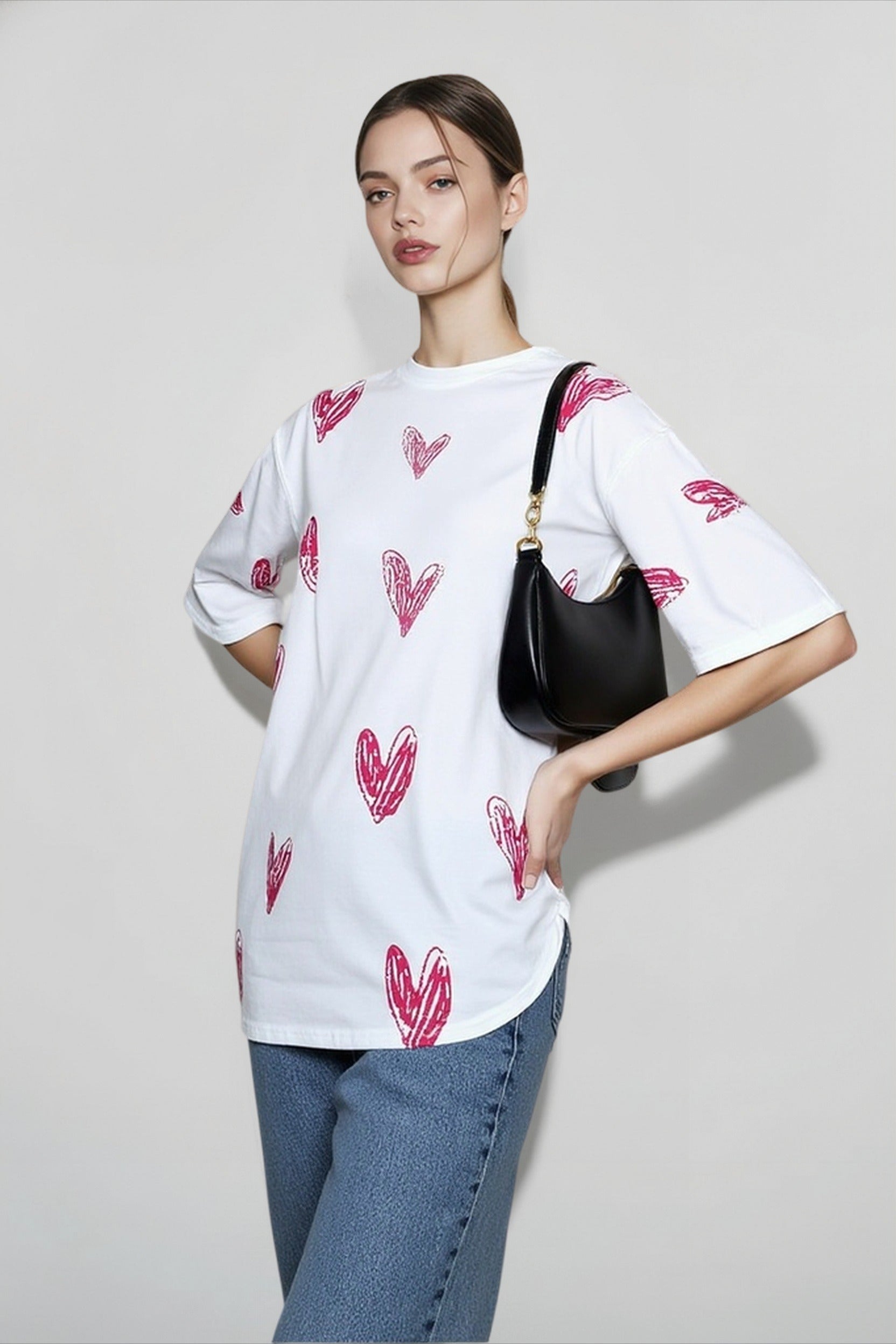 Streetwear Graphic Heart T-shirts