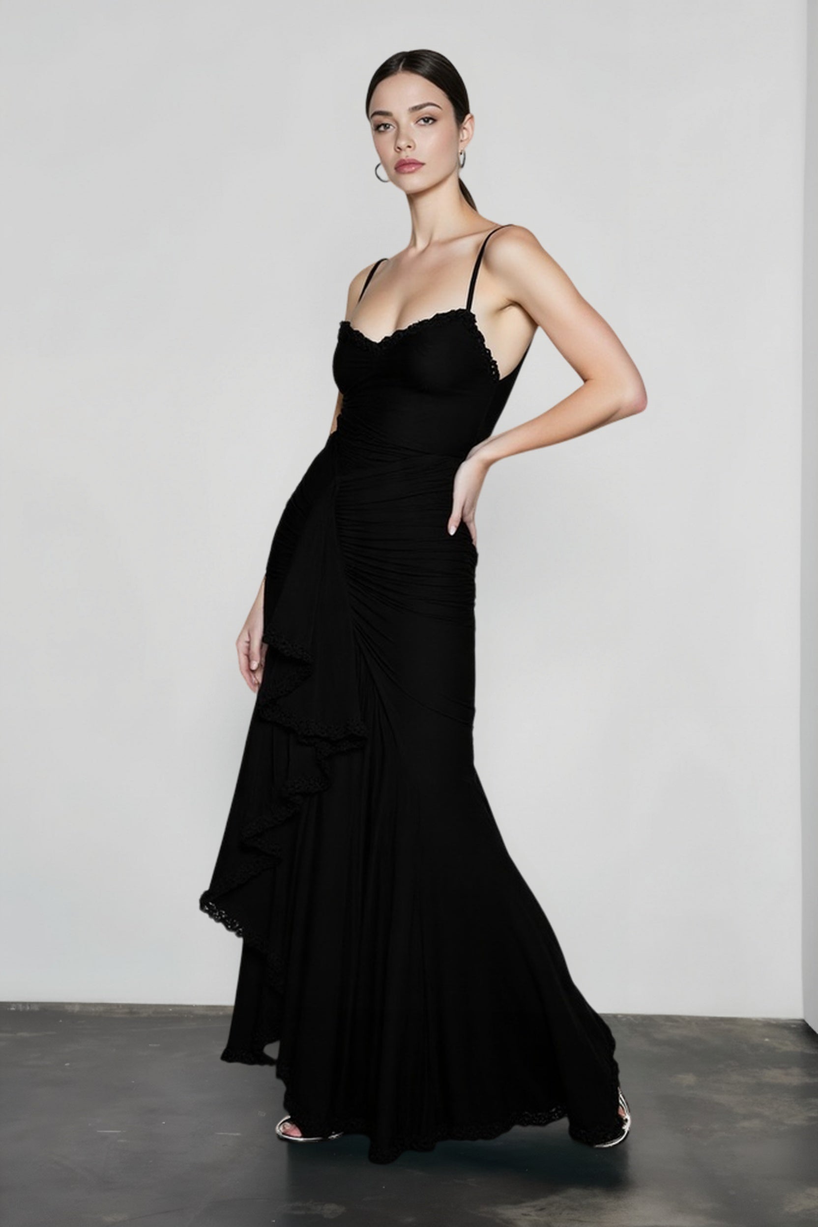 Silk Satin Sleeveless Vacation Dress