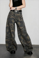 Retro Harajuku Camo Jeans