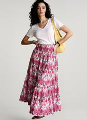 Boho Print Lightweight Vacation Skirt