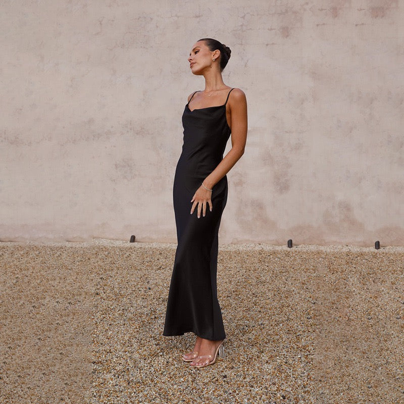 Deep Plunge Midaxi Dress