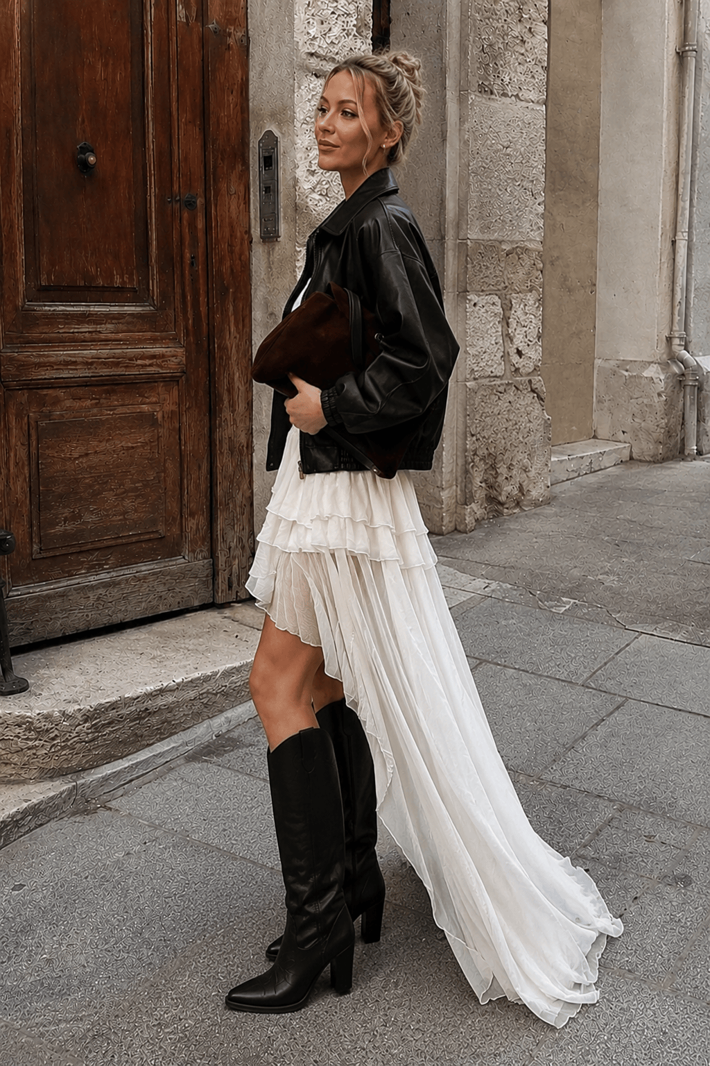 Casual Chic Asymmetrical Hem A Line Skirt