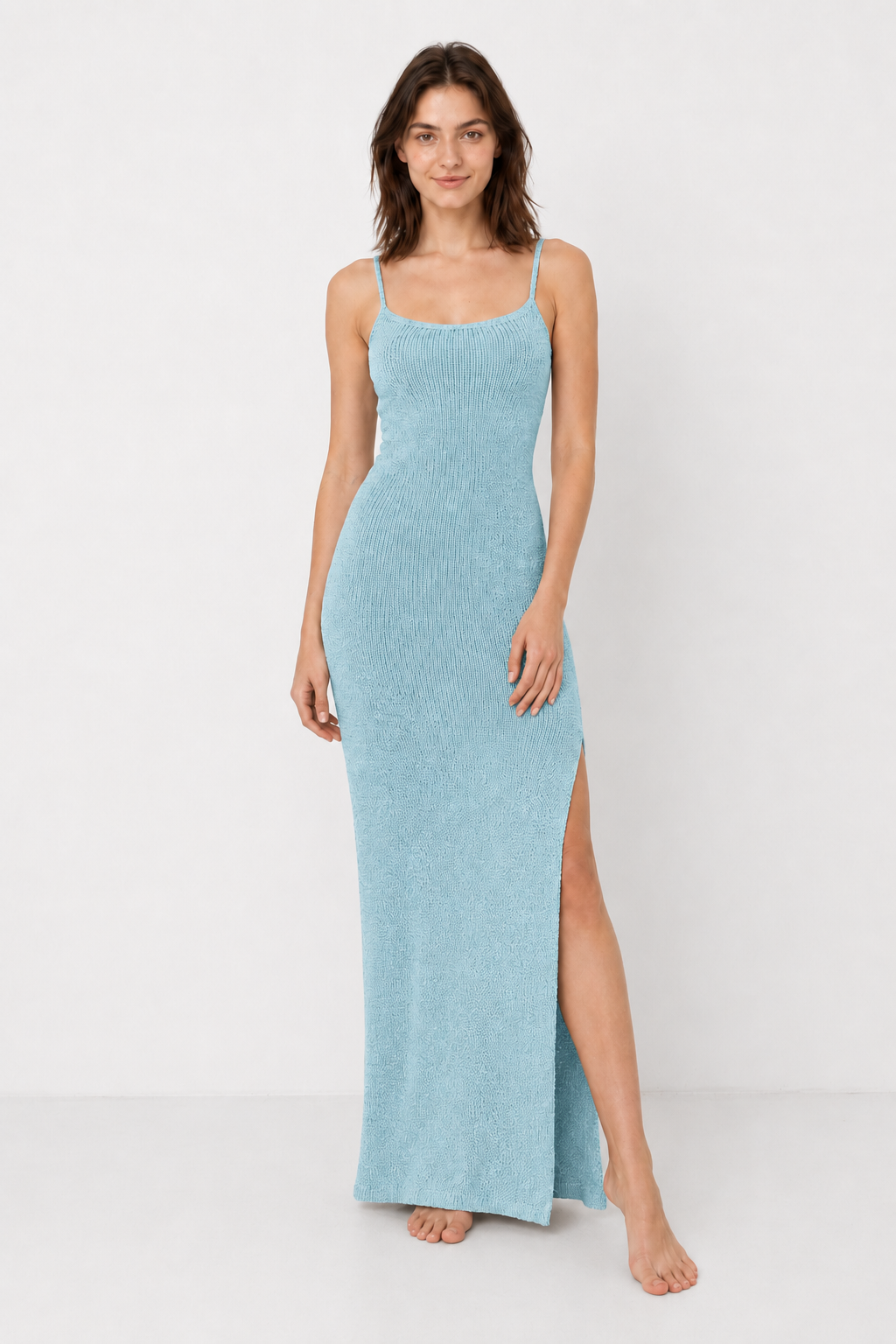 Knit Cami Slim Backless Sexy Sweater Dress