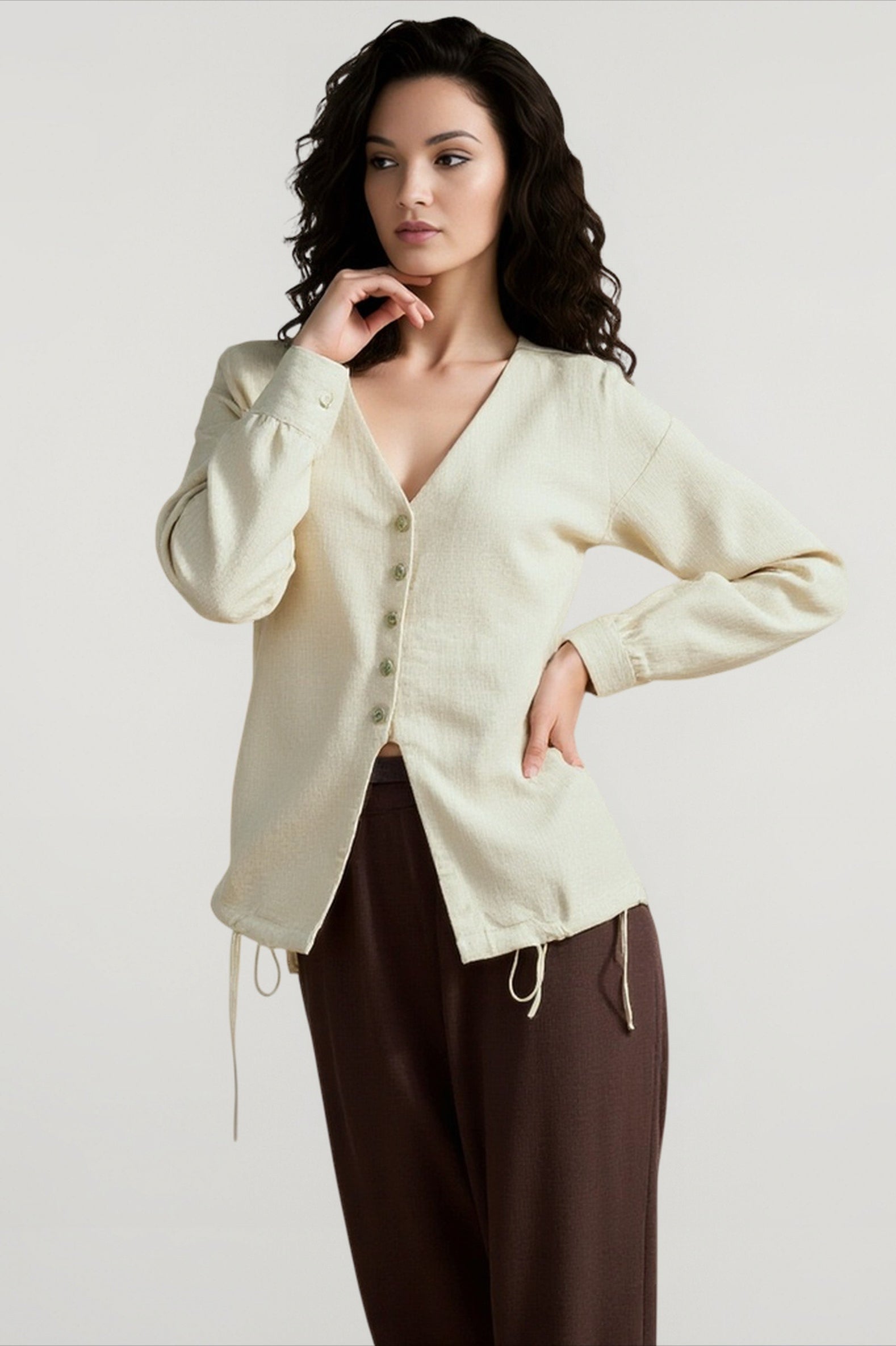 Linen Casual Everyday Blouse