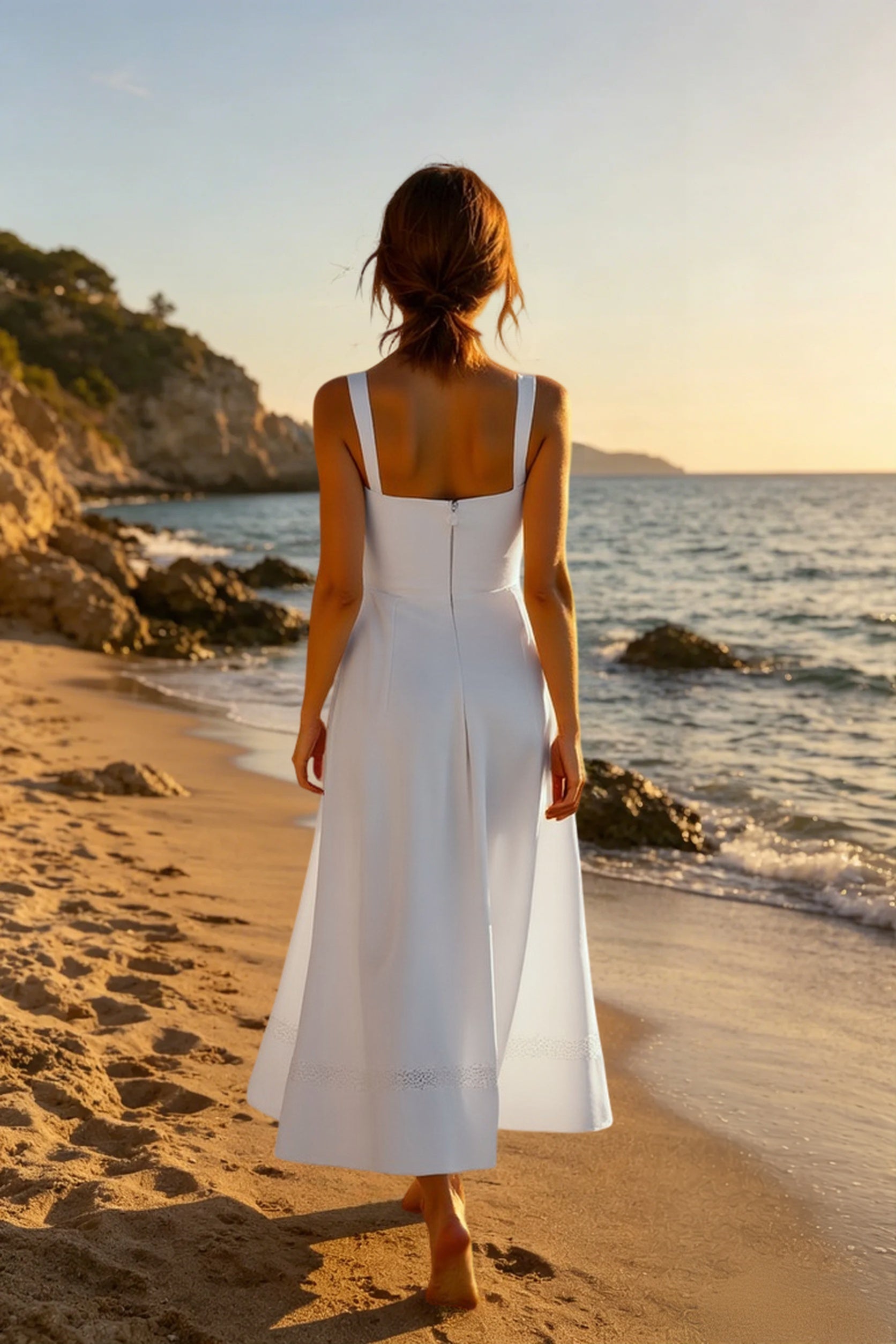 Elegant Lace Insert Maxi Slip Dress