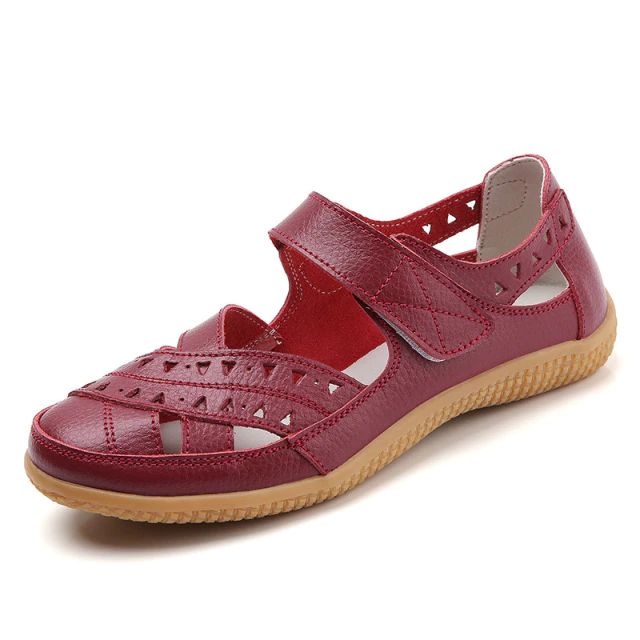Alegria Women's Flat Leather Loafer Shoes