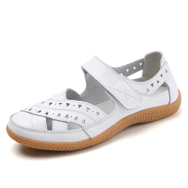 Alegria Women's Flat Leather Loafer Shoes