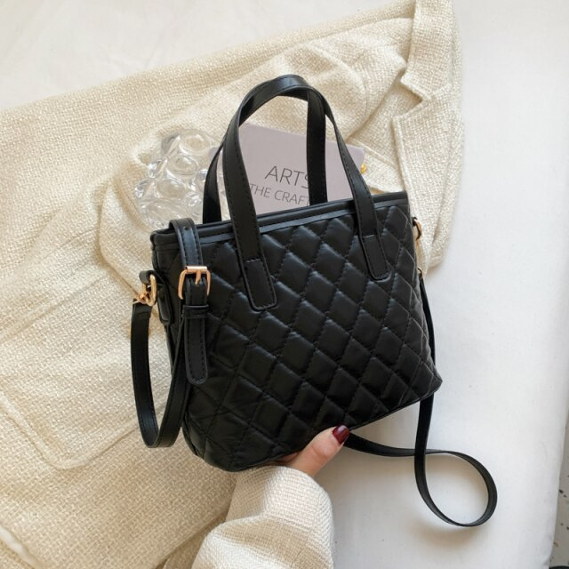 Almendra Women's Small Quilted Leather Handbag
