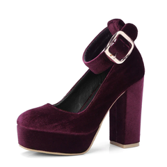 Baiden Women's Velvet High Heels Shoes