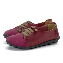 Britany Women's Lace-Up Leather Loafer Shoes