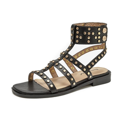 Bryony Women's Leather Gladiator Flat Sandal