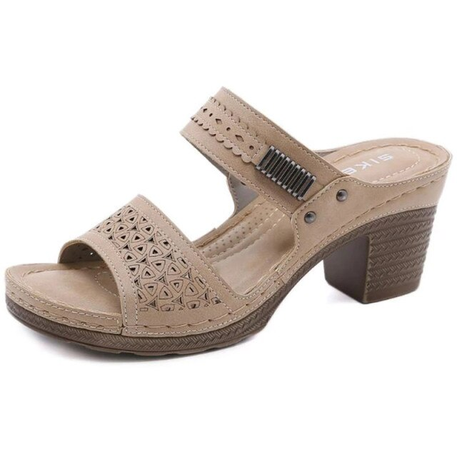 Camila Women's Non-slip Chunky Heel Sandal
