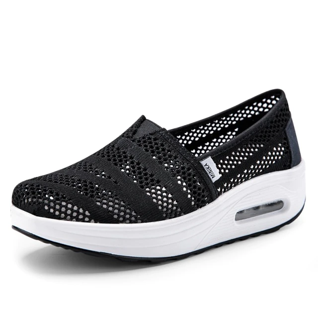 Caridad Women's Comfortable Walking Canvas Platform Shoes