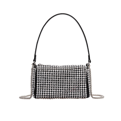 Cata Women's Punk Style Handbag With Rhinestones
