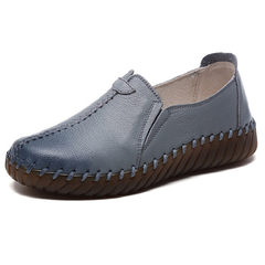 Charis Women's Flat Leather Loafer Shoes