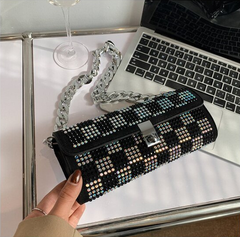 Clavijo Women's Small Handbag With Luxury Rhinestones