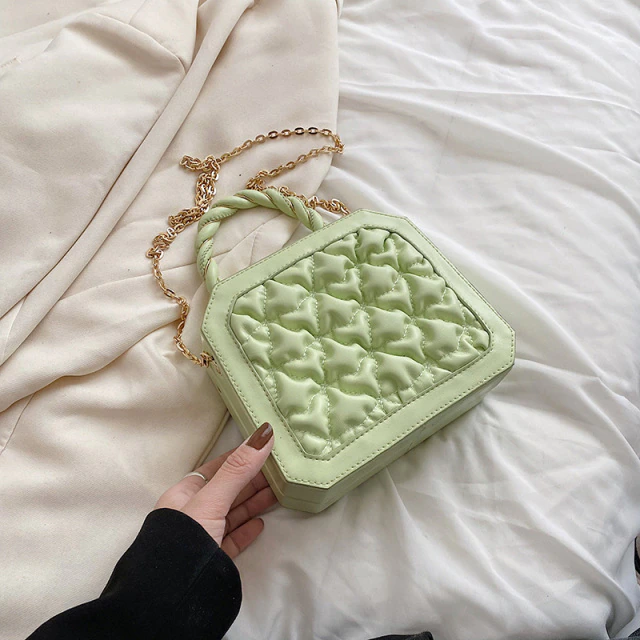 Colao Women's Small Pleated Leather Handbag