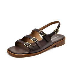 Emi Women's Low Heel Leather Sandal