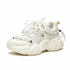 Godoy Women's Synthetic Leather Platform Sneaker