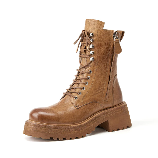 Hanson Women's Platform Leather Boots