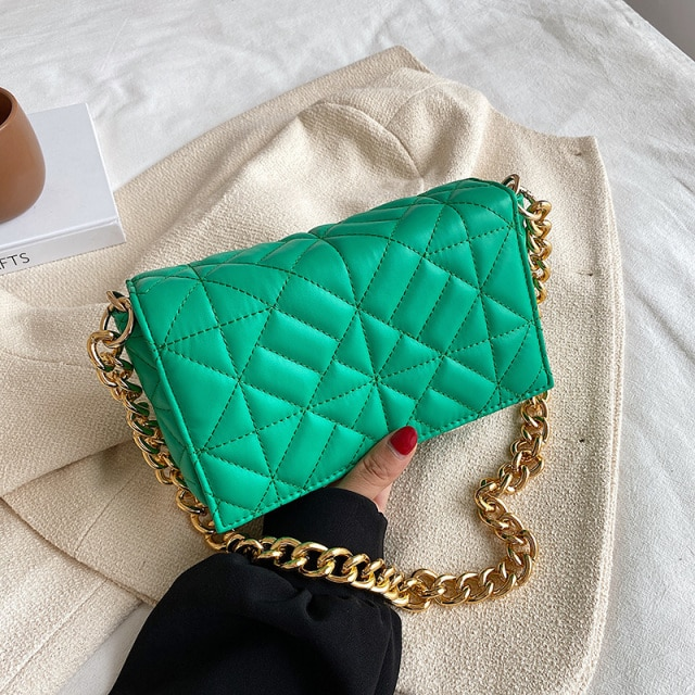 Latty Women's Minimalist Quilted Flap Handbag